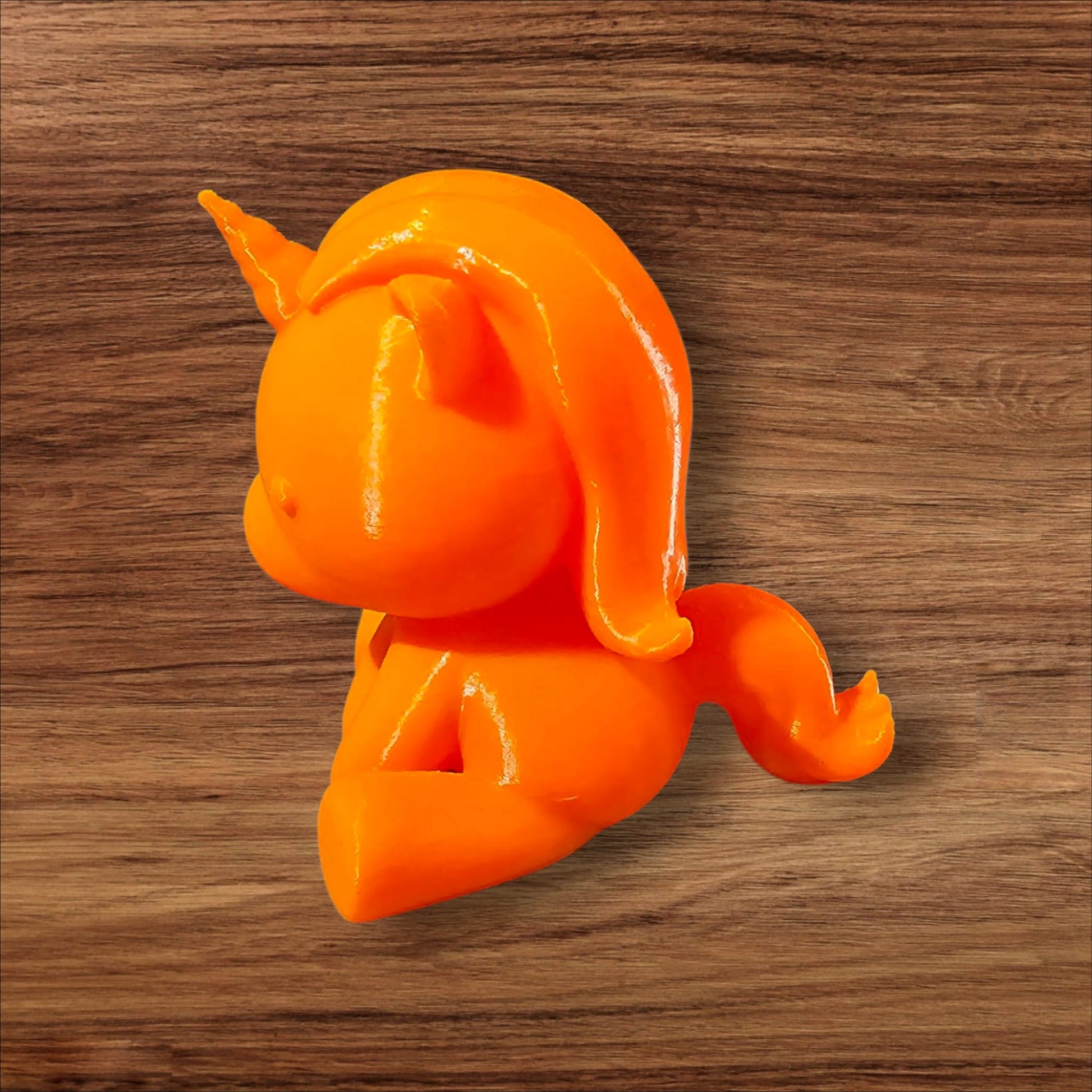3D gedruckte Einhorn Figur
