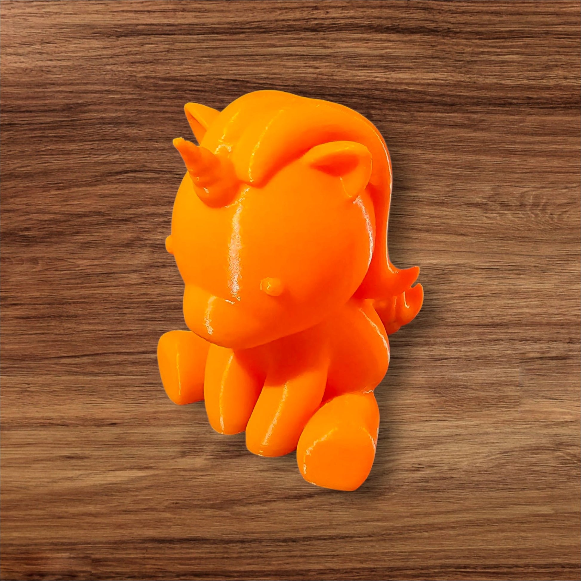 3D gedruckte Einhorn Figur