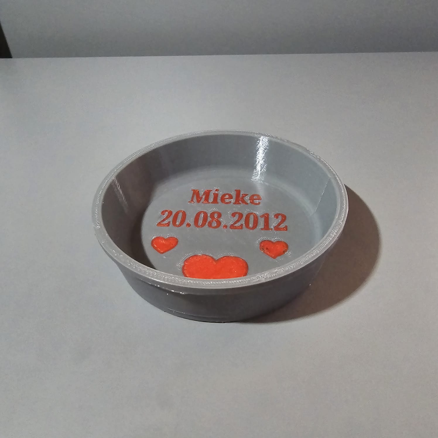 Personal. Katze & Kleintier Napf PETG 115mm Ø – 3D-gedruckt – Wunschname/Motiv – viele Farben – Futter/Wasser Schale