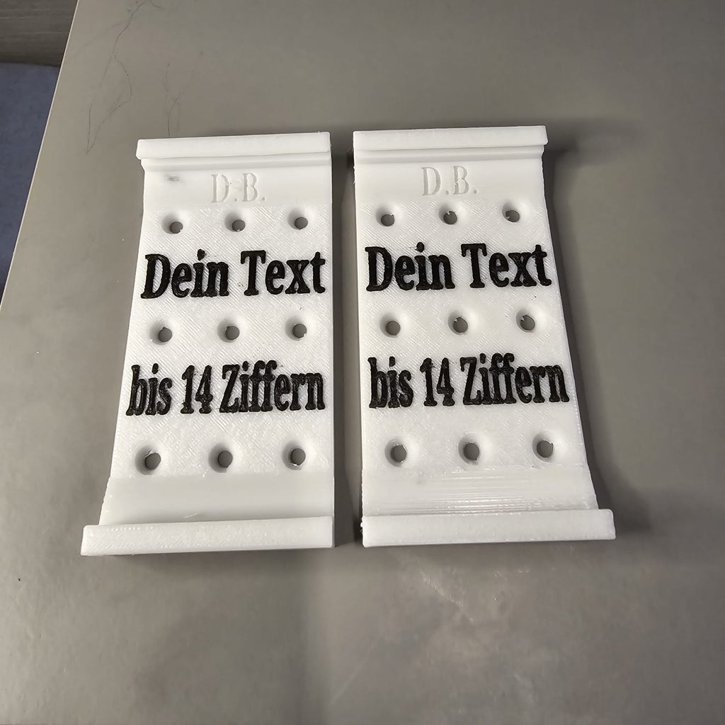 3D Kennzeichenhalter PETG – personalisierbar mit Wunschtext (bis 14 Zeichen) oder schlicht – wetterfest für Auto & Motorrad