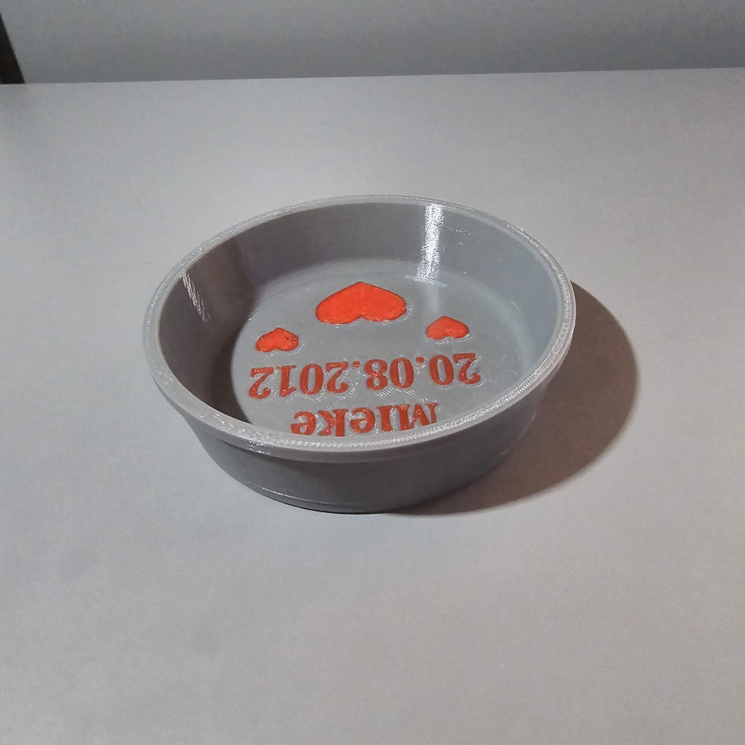 Personal. Katze & Kleintier Napf PETG 115mm Ø – 3D-gedruckt – Wunschname/Motiv – viele Farben – Futter/Wasser Schale