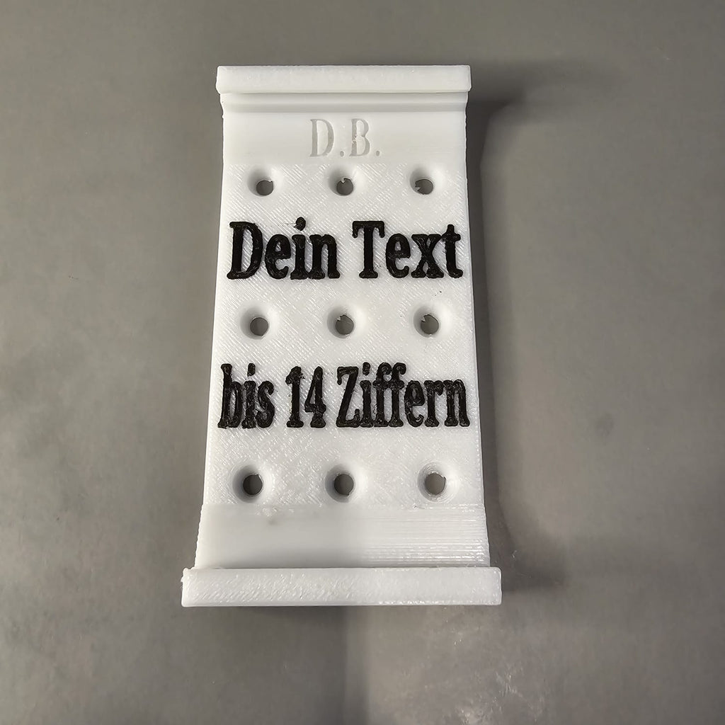 3D Kennzeichenhalter PETG – personalisierbar mit Wunschtext (bis 14 Zeichen) oder schlicht – wetterfest für Auto & Motorrad