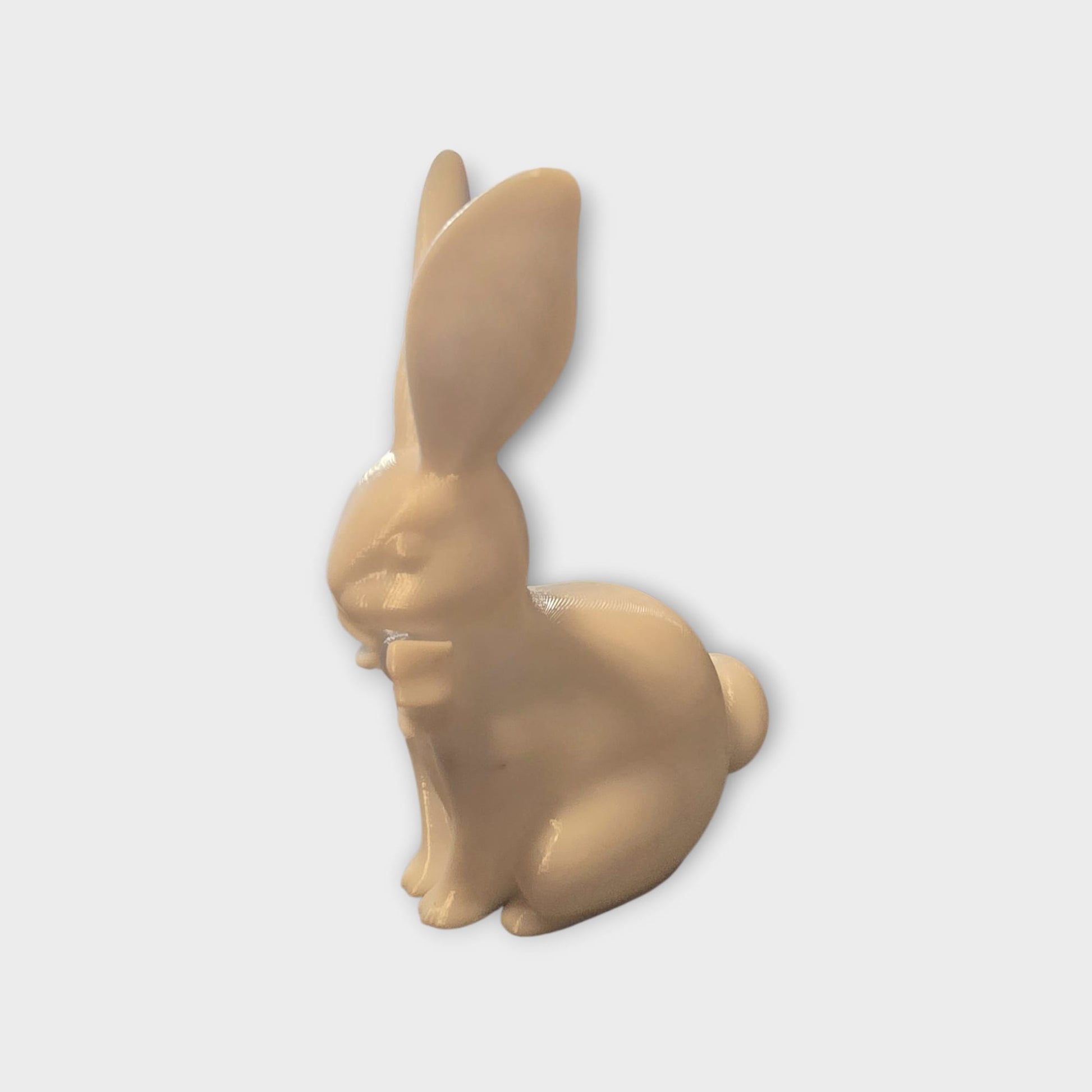 3D‑gedruckter Osterhase aus PETG – Dekofigur in Wunschfarbe oder handbemalt – 6,8 x 9,1 x 13,8 cm