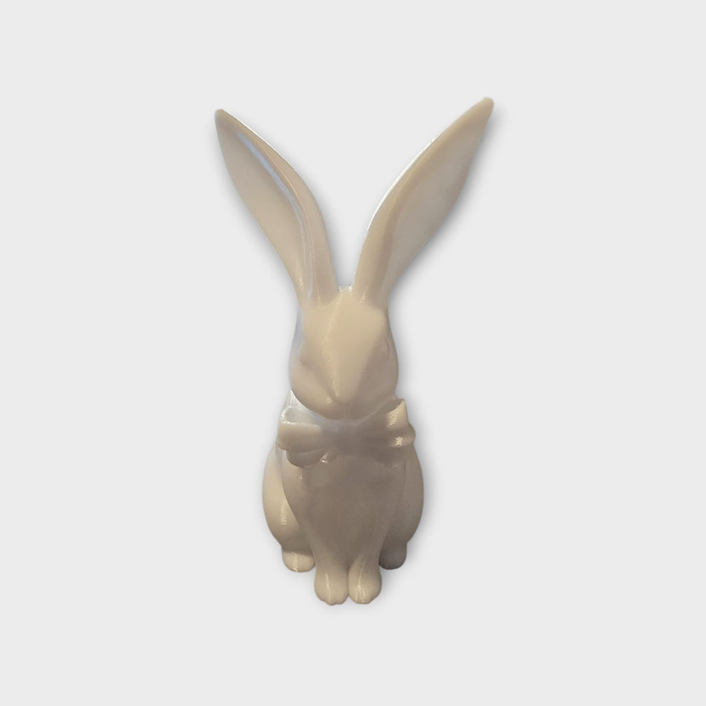 3D‑gedruckter Osterhase aus PETG – Dekofigur in Wunschfarbe oder handbemalt – 6,8 x 9,1 x 13,8 cm