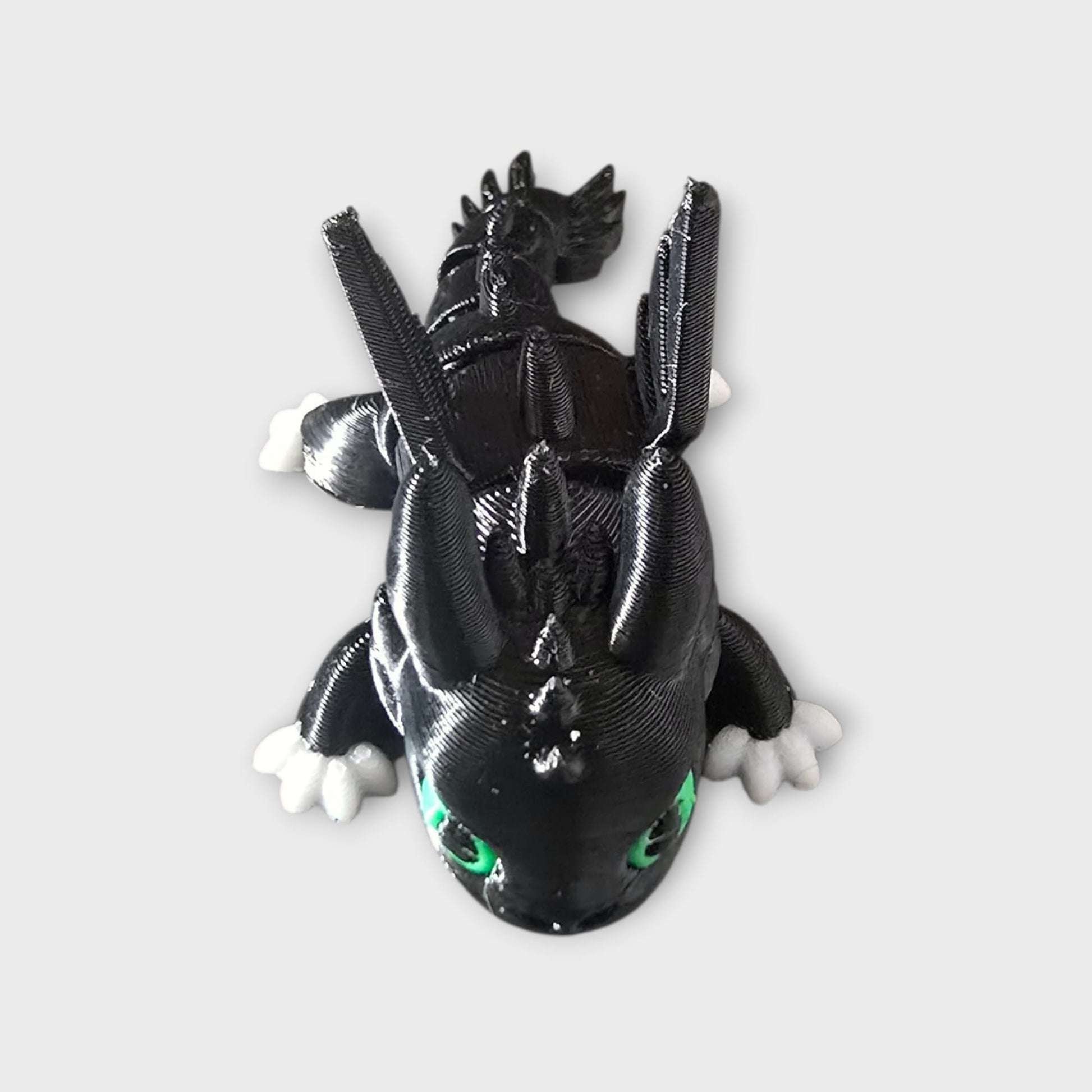 Flexibler Toothless/Ohnezahn Drache aus PETG – Artikulierter 3D‑Druck mit beweglichen Segmenten für Fans & Sammler