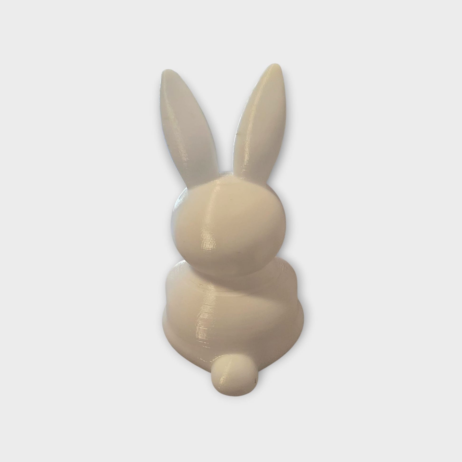 3D gedruckter Hase mit Herz aus PETG – Liebevolle Dekofigur • Geschenk für Valentinstag & Geburtstag • Weißer Bunny mit rotem Herz