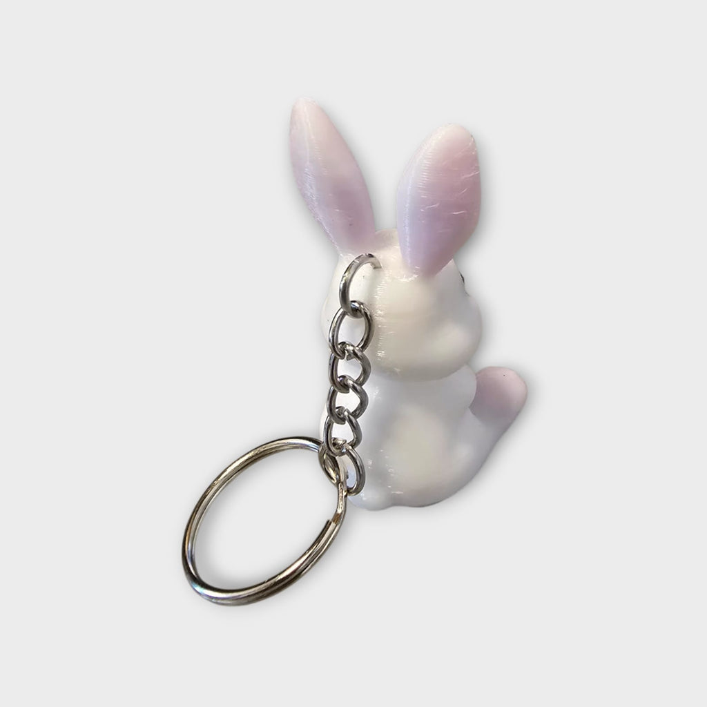 Süßer Hasen Schlüsselanhänger aus PETG – Bunny Keychain als Geschenk  1er, 2er & 4er Set