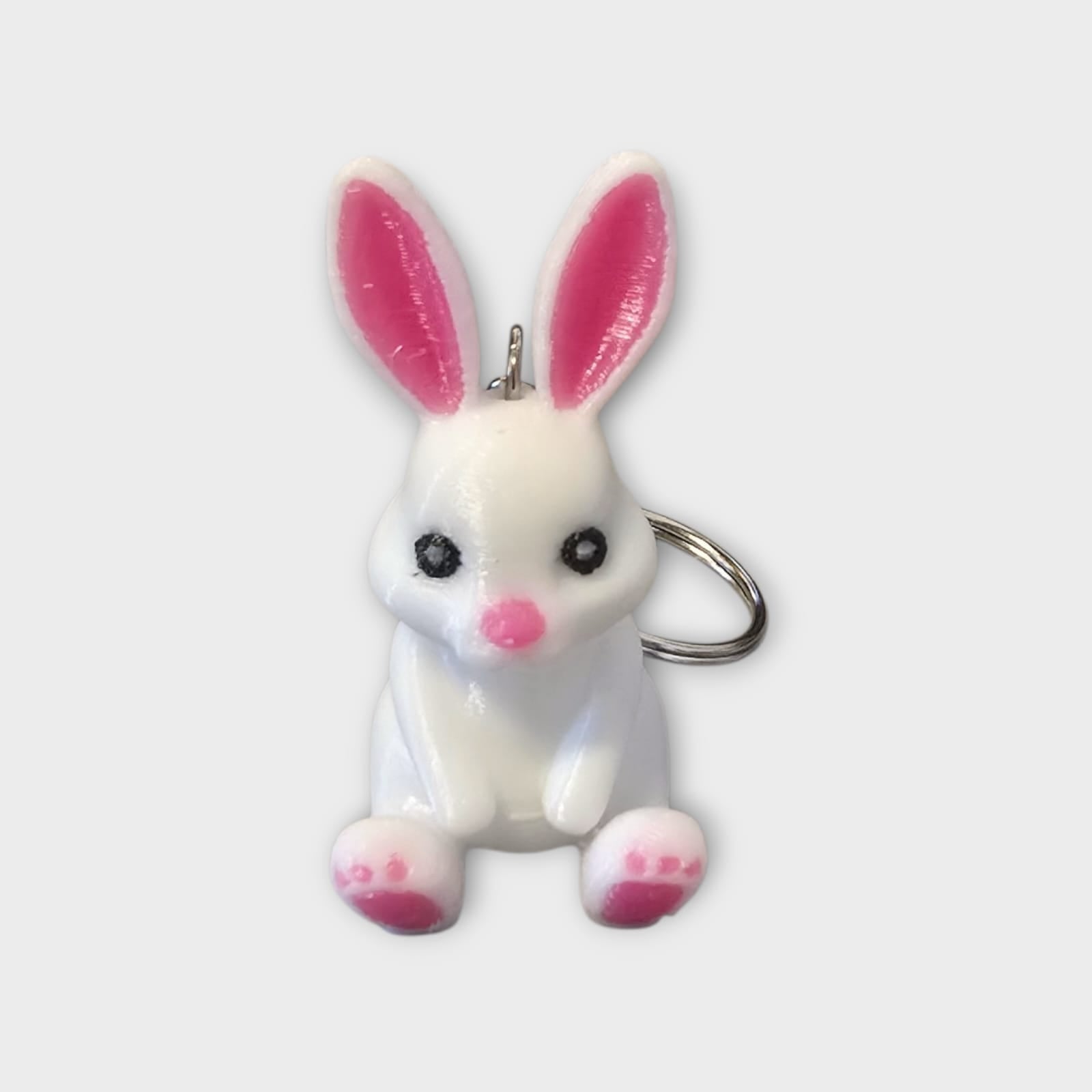 Süßer Osterhase Schlüsselanhänger aus PETG – Bunny Keychain als Ostergeschenk  1er, 2er & 4er Set