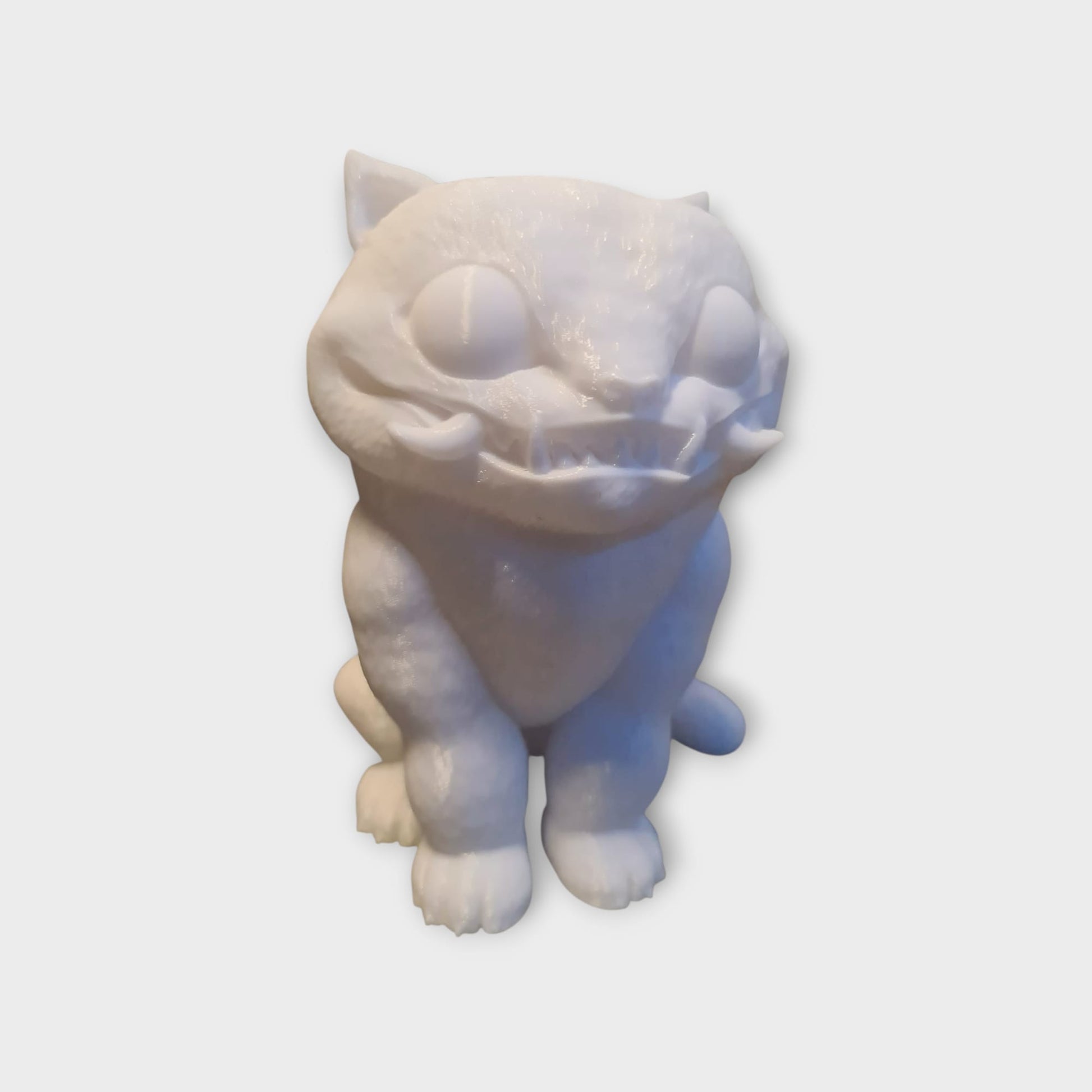 Derpy Tiger Figur – Kpop Dämonenjäger 3D Druck – Blaues Tiger Maskottchen in 3 Größen - Einfarbig