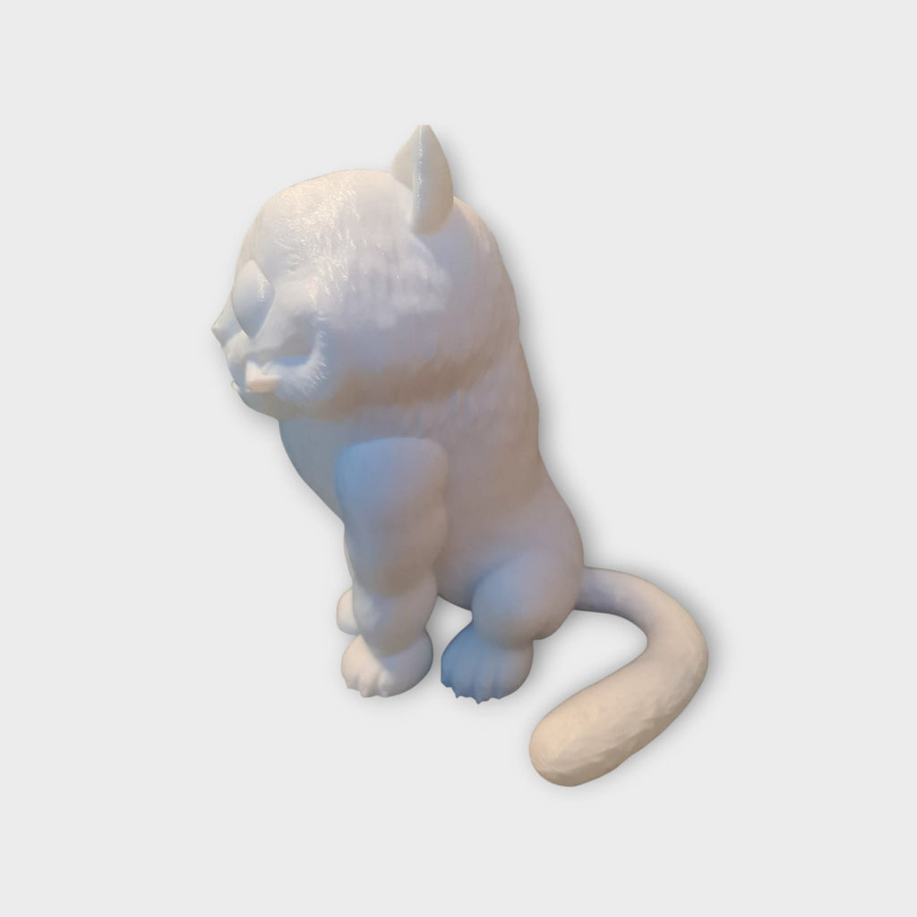 Derpy Tiger Figur – Kpop Dämonenjäger 3D Druck – Blaues Tiger Maskottchen in 3 Größen - Einfarbig