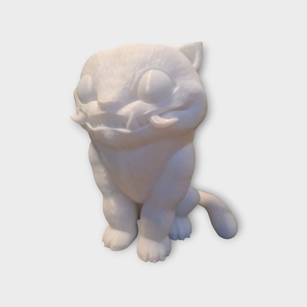 Derpy Tiger Figur – Kpop Dämonenjäger 3D Druck – Blaues Tiger Maskottchen in 3 Größen - Einfarbig