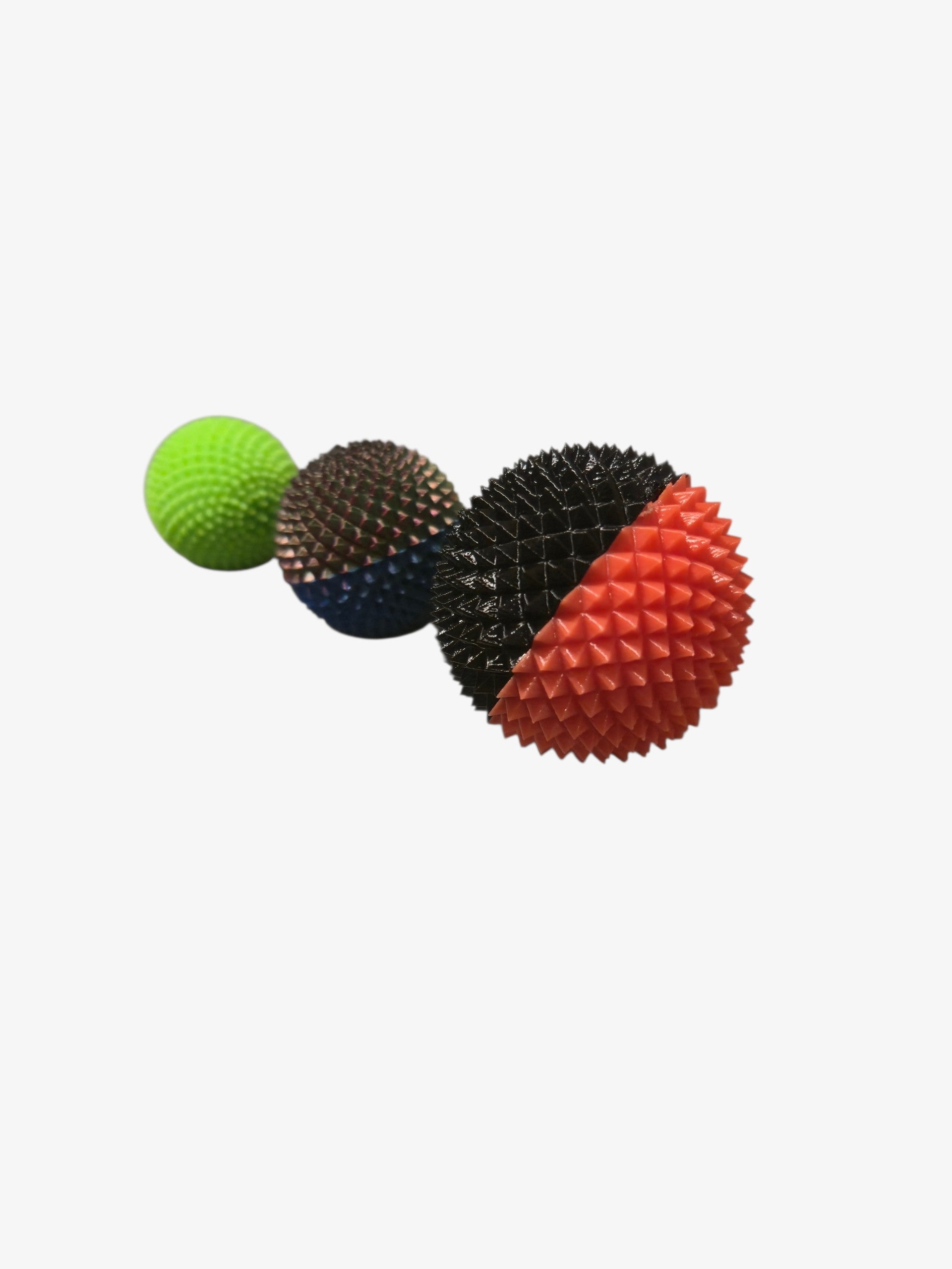 3D‑gedruckte Triggerkugeln aus PETG – 3 Größen & 3er‑Set – Zweifarbig wählbar für Massage und Triggerpunkt‑Therapie