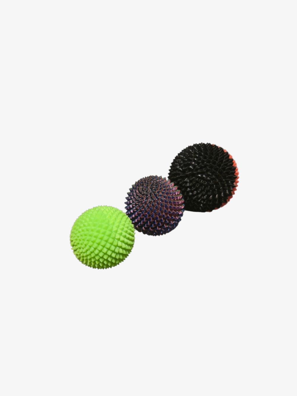 3D‑gedruckte Triggerkugeln aus PETG – 3 Größen & 3er‑Set – Zweifarbig wählbar für Massage und Triggerpunkt‑Therapie