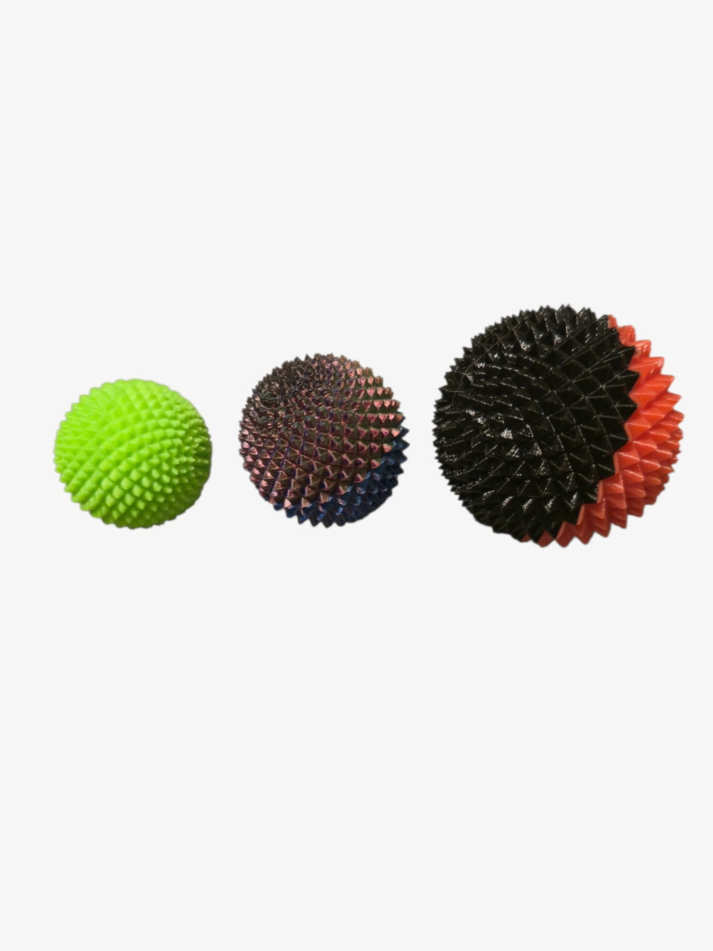 3D‑gedruckte Triggerkugeln aus PETG – 3 Größen & 3er‑Set – Zweifarbig wählbar für Massage und Triggerpunkt‑Therapie