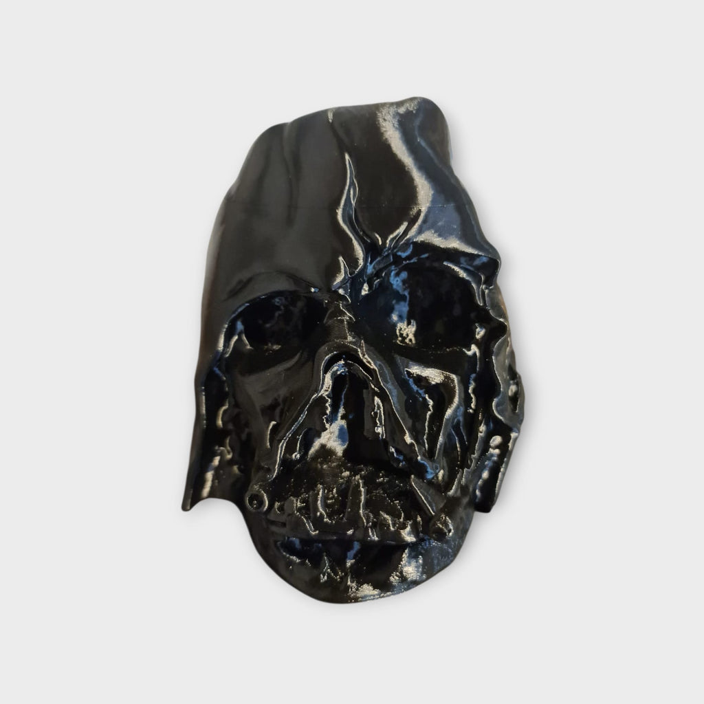Star Wars Darth Vader Helm Geschmolzen - 3D Druck Replika Sammlerstück - Sci-Fi Prop Dekor & Geschenk für Fans -Handgefertigte Maske Schwarz