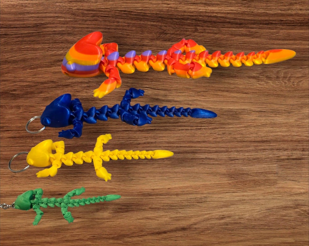 Flexibler Drachen Schlüsselanhänger